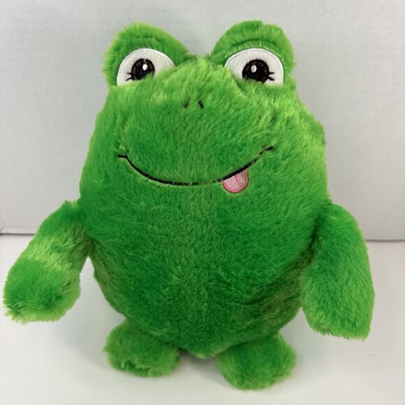 PROGRESSIVE PLUSH Frankie Green Frog 2022 stuffed animal 10" plush Smile CLEAN - Picture 11 of 11